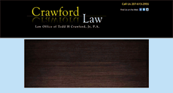 Desktop Screenshot of crawfordlawme.com