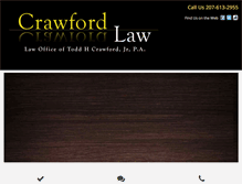 Tablet Screenshot of crawfordlawme.com